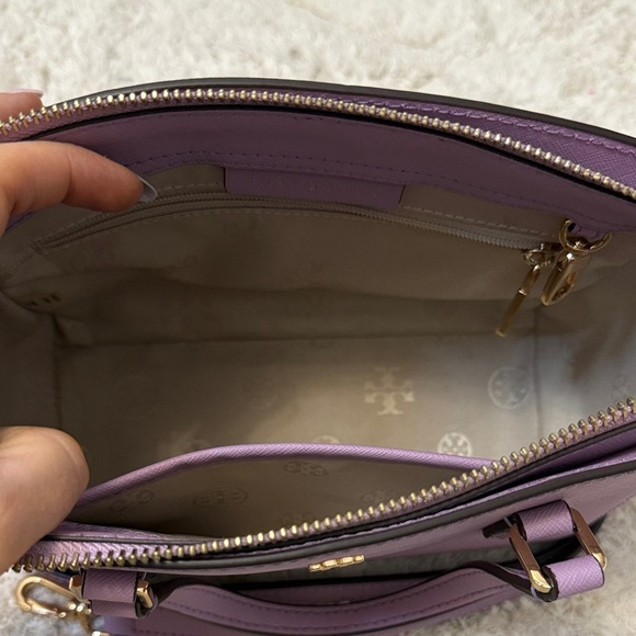NWOT Tory Burch Lavender Emerson Mini Top Zip Tote - Picture 7 of 9
